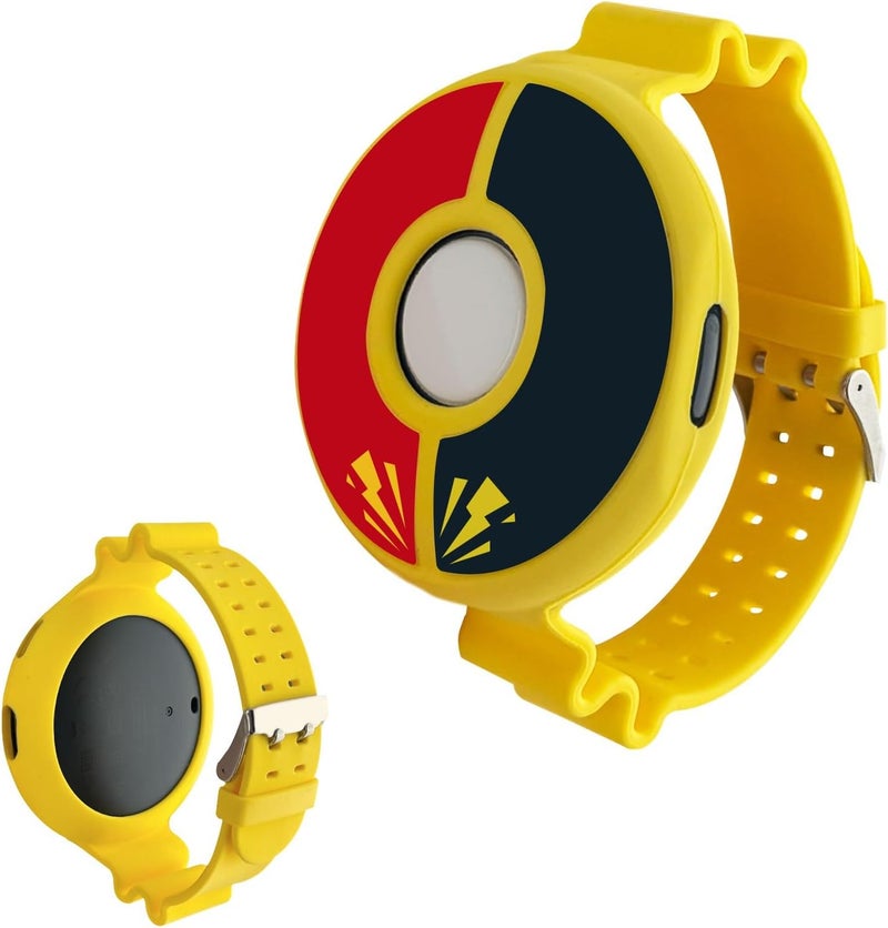 Chanvoo Soft Silicone Band Compatibile with Poke Go Plus + 2023, Protective Case Adjustable Wristband (Yellow) - Image 1